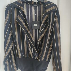 Parisian Works Black and Gold Bodysuit